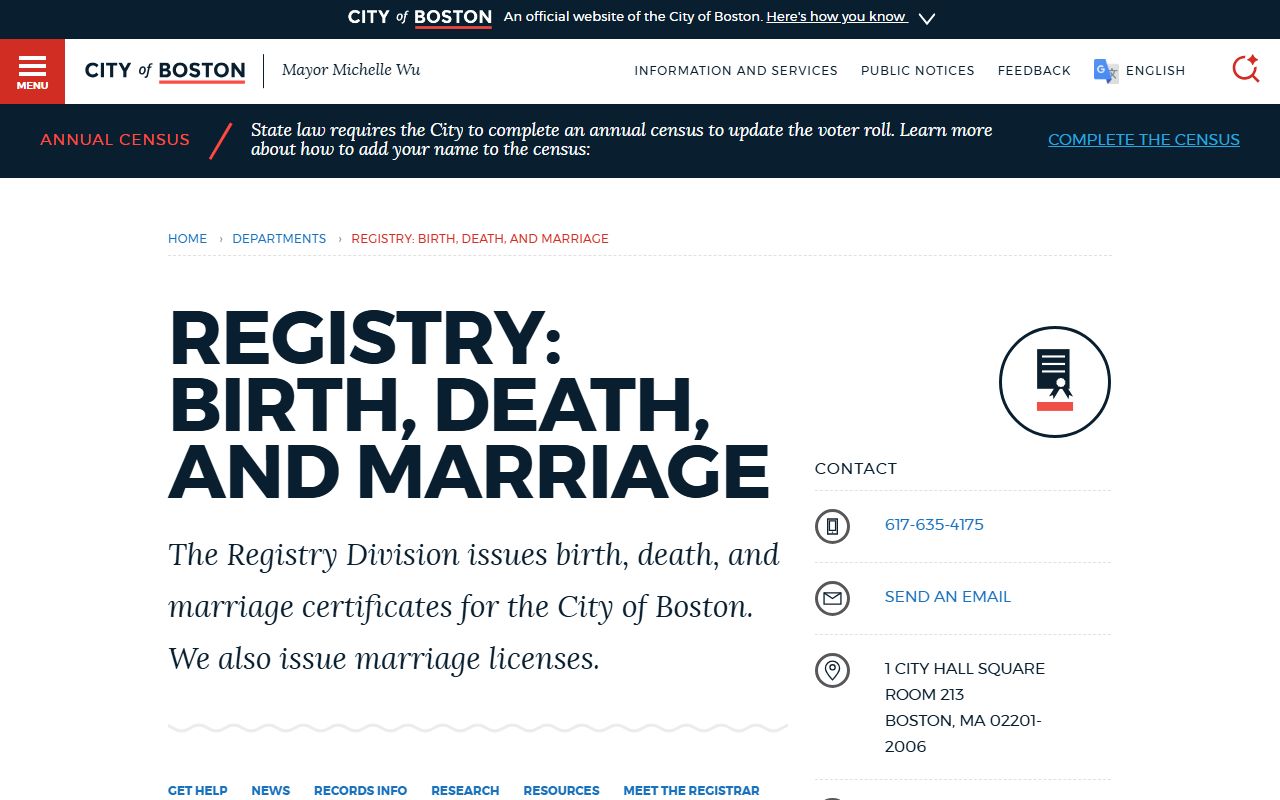 boston death index registry division overview