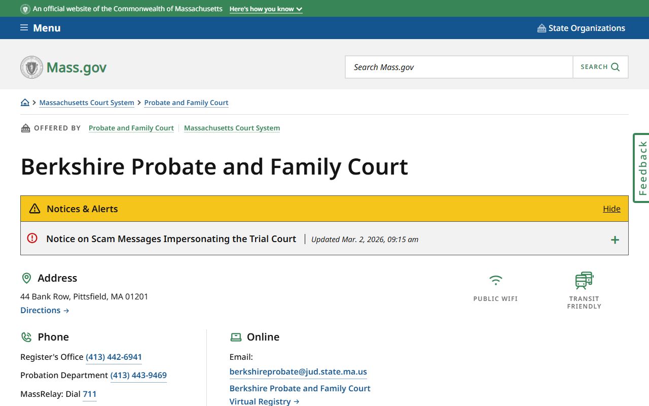 berkshire county death index berkshire probate and family court