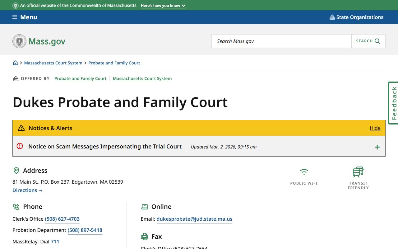 dukes county death index dukes probate and family court