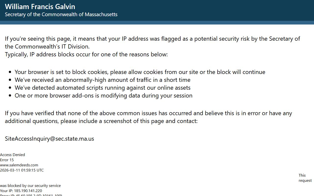 essex county death index southern registry of deeds