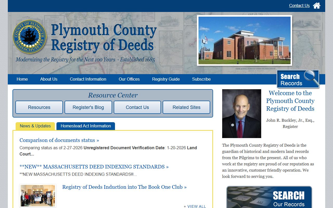 plymouth county death index registry of deeds online search