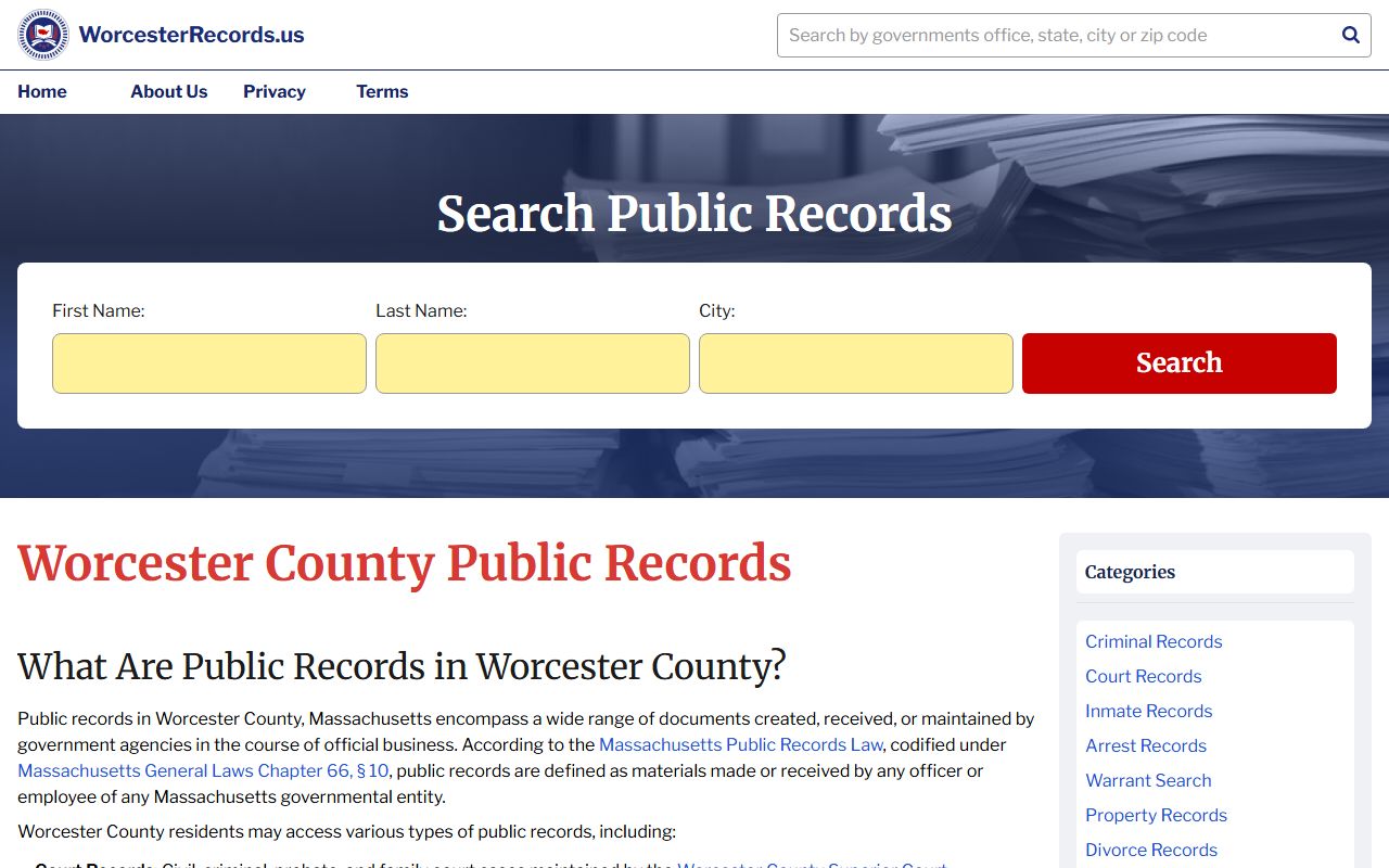 worcester county death index registry of deeds online search
